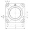 Flanged bearing housing square Series: FY..M
